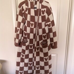 Checkered Mickey long cardigan